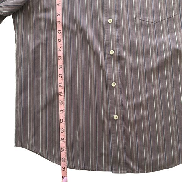 Original Penguin Men’s Striped Long Sleeve Button Down Shirt Size Large - Picture 6 of 9